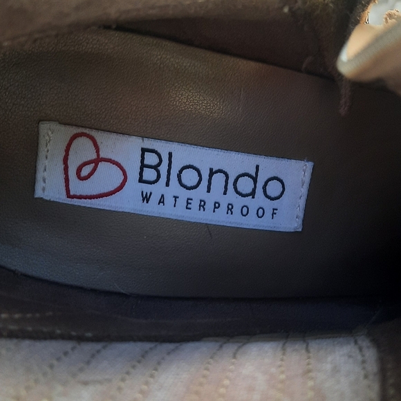 🌟3/50 Blonde Tan Ankle Heeled boots - Picture 8 of 11